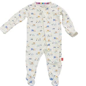 Magnetic Me Boys 0-3 Month Sleeper Pajamas One Piece Construction New